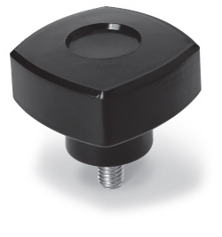 Grip knob with threaded pin