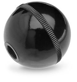 Ball knob with blind threaded hole