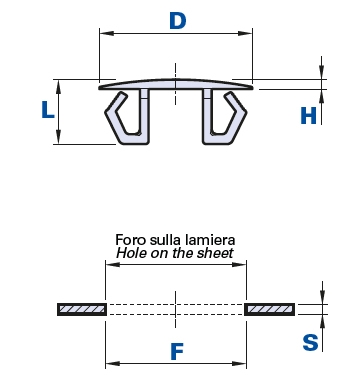 Tapón de cierre para agujeros de diferentes diámetros para chapa